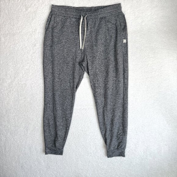 Vuori Pants - Vuori Performance Joggers Pants Dark Heather Gray White Women's XL